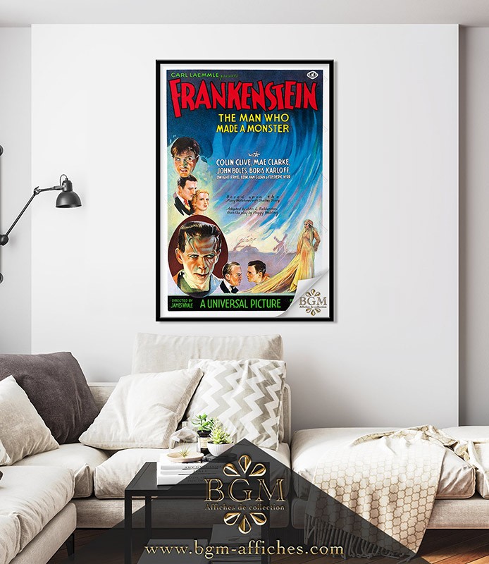 Frankenstein Collector S Movie Poster 1931 Boris Karloff James Whale