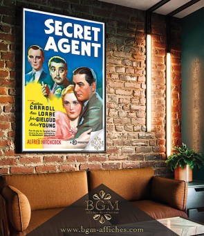 Secret Agent (1936) poster - BGM