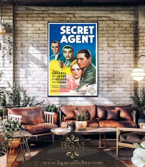 Affiche Secret Agent (Quatre de l'espionnage) - BGM