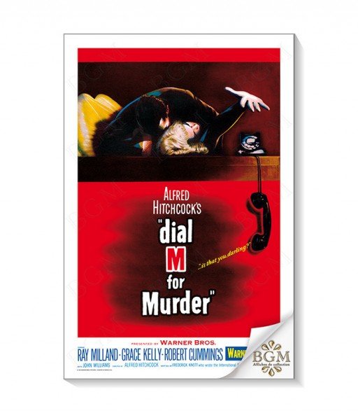 Affiche Dial M For Murder (Le Crime était presque parfait) - BGM