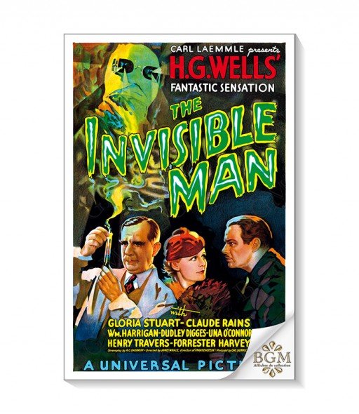 The Invisible Man (1933) poster - BGM