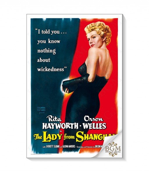 Affiche Lady from Shanghai, The (La Dame de Shanghaï) - BGM
