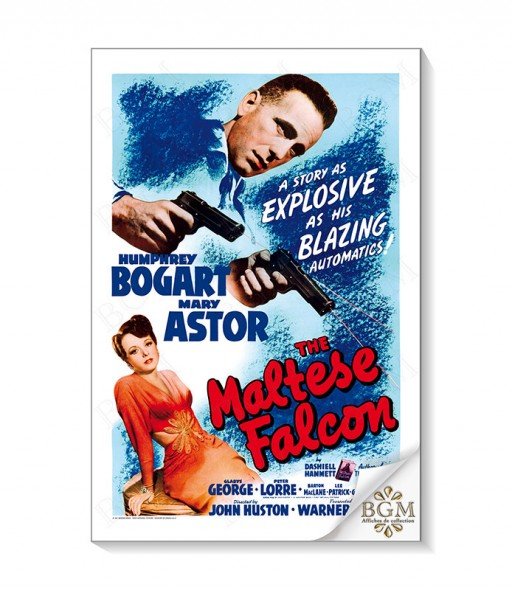 The Maltese Falcon (1941) poster - BGM