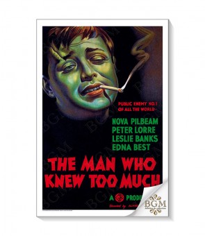 Affiche The Man Who Knew Too Much (L'Homme qui en savait trop) - BGM