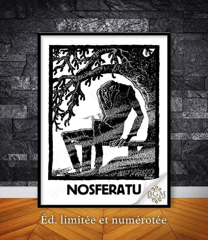 NOSFERATU Collector's movie poster (1922) F.W. Murnau, Max Schreck