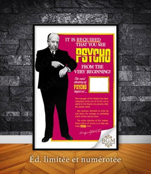 Affiche Psycho (Psychose) [B] - BGM