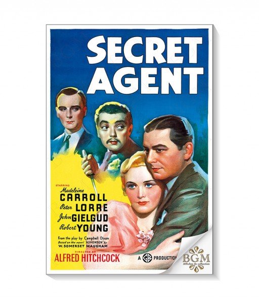 Secret Agent (1936) poster - BGM