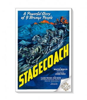 1939 John Wayne Claire Trevor movie poster print 6 Stagecoach 