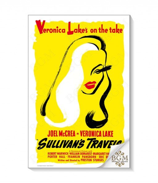 Affiche Sullivan's Travels (Les Voyages de Sullivan) - BGM