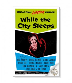 While the City Sleeps (1956) poster - BGM