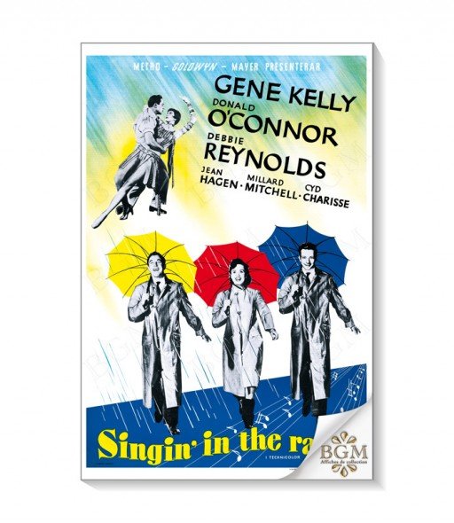 Affiche Singin' in the Rain (Chantons sous la pluie, 1952) - BGM