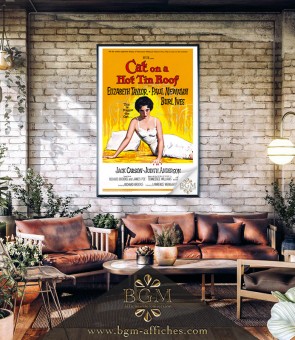 Affiche Cat on a Hot Tin Roof (La Chatte sur un toit brûlant) - BGM