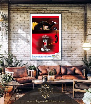 Affiche Dial M For Murder (Le Crime était presque parfait) - BGM